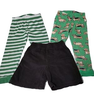 Carter's & Garanimals Bundle of 3 Bottoms. 4T